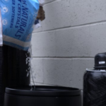 Salt delivery for water softener